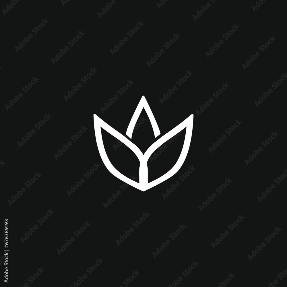 Modern and minimal floral icon based logo symbol design for female business and other industry. Modern and minimal floral icon based logo symbol design for female business and other industry.