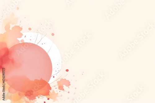 Abstract Peach color Florals background. Invitation and celebration card.