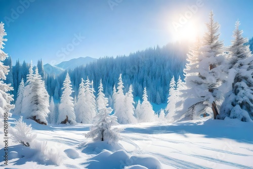 winter landscape in the mountains © Rizwan