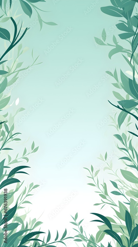 Abstract Mint color Foliage background. Invitation and celebration card. Abstract Mint color Foliage background. Invitation and celebration card.