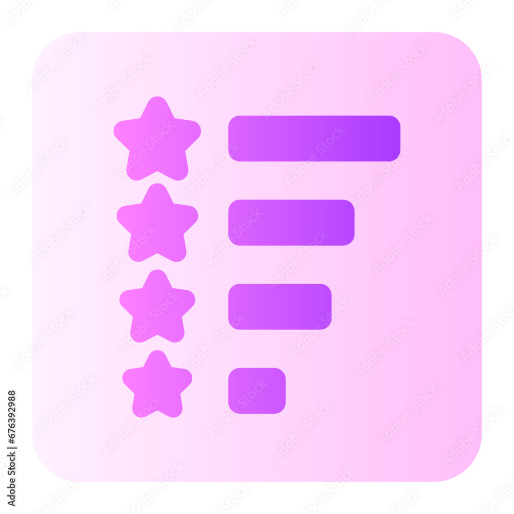 Obraz premium rating gradient icon
