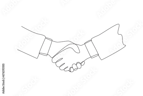 Diplomacy and embassy concept. Doodle vector illustration.