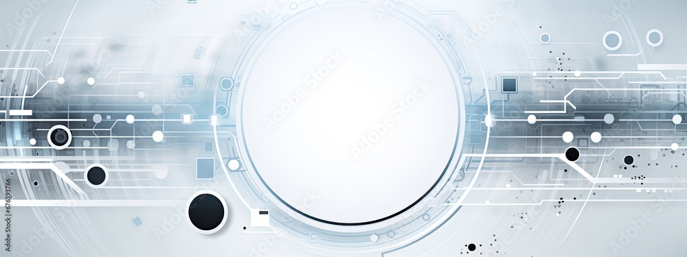 Obraz premium white abstract technology background modern design
