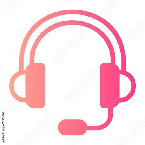 headset gradient icon