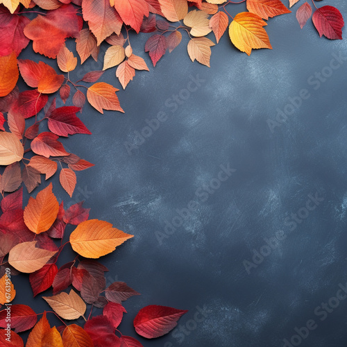 Beautiful Autumn leaves and background HD 8K wallpaper Stock Photographic Image