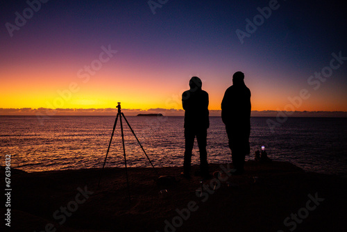 sunrise in florianopolis, sunny morning on the beach, sunny morning, camping at sunrise.