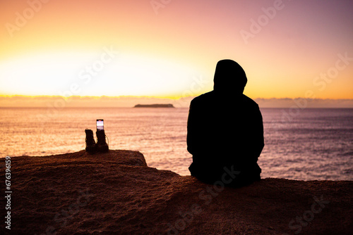 sunrise in florianopolis, sunny morning on the beach, sunny morning, camping at sunrise.