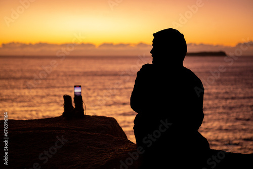 sunrise in florianopolis, sunny morning on the beach, sunny morning, camping at sunrise.