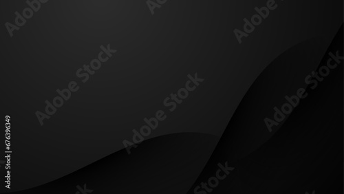 abstract black background with wavy texture composition