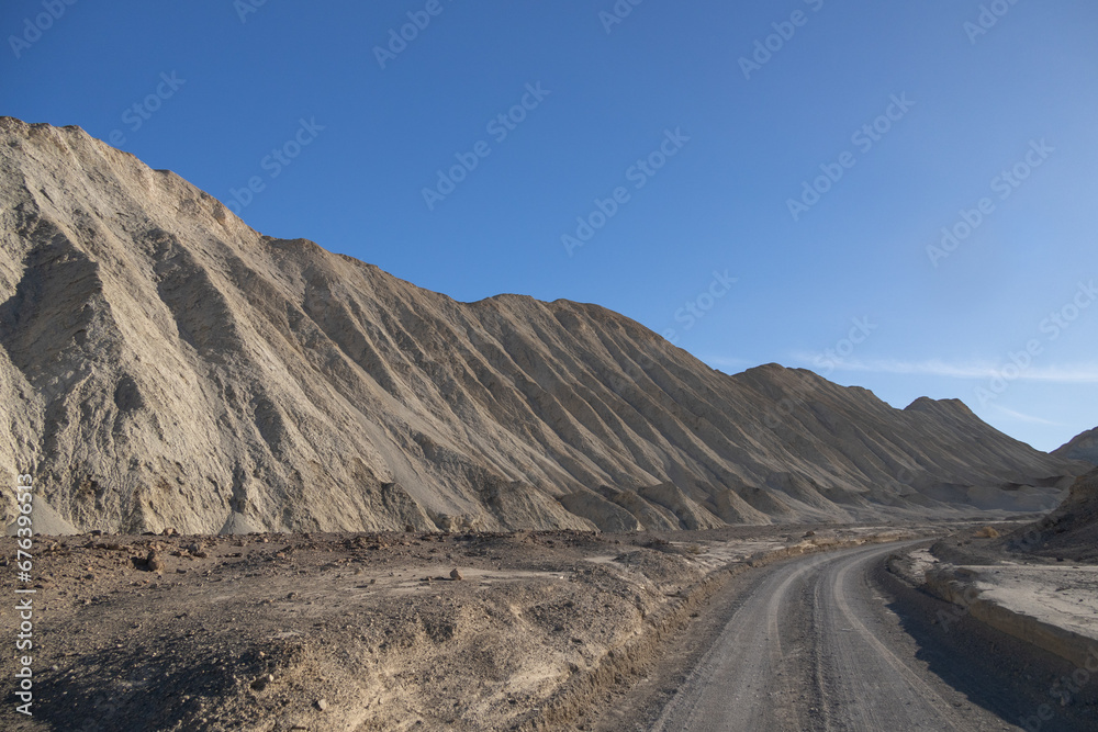 Gravel road through Death Valley National Park, California