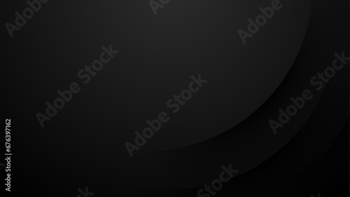 abstract black background with layered circle composition
