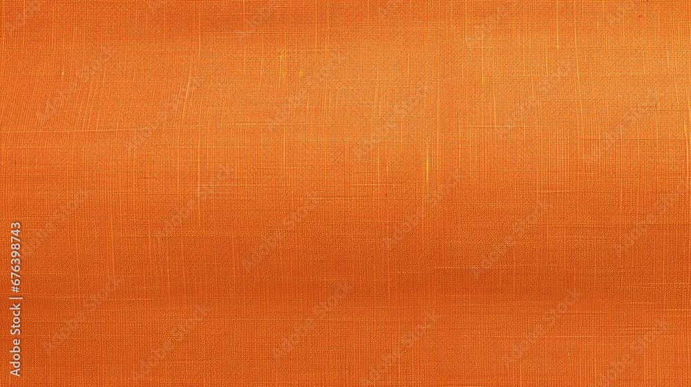 Fototapeta premium Orange Linen Texture Background, Ideal for Cloth-related Designs.