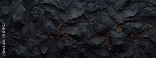 Black abstract lava stone texture background