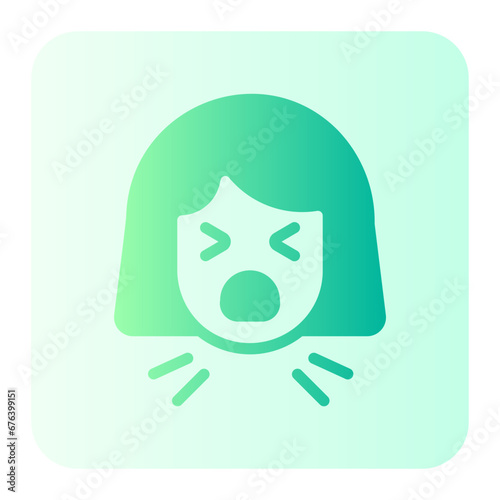 cough gradient icon