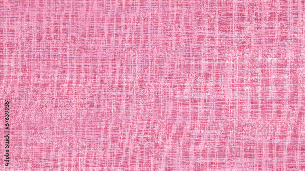 Fototapeta premium Pink Linen Texture Background, Ideal for Cloth-related Designs.