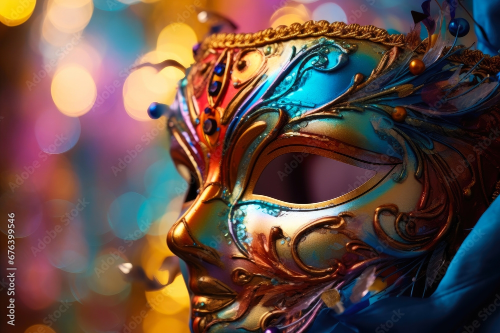 Radiant Costume Mask Showcase - obrazy, fototapety, plakaty 