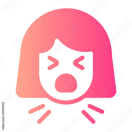 cough gradient icon