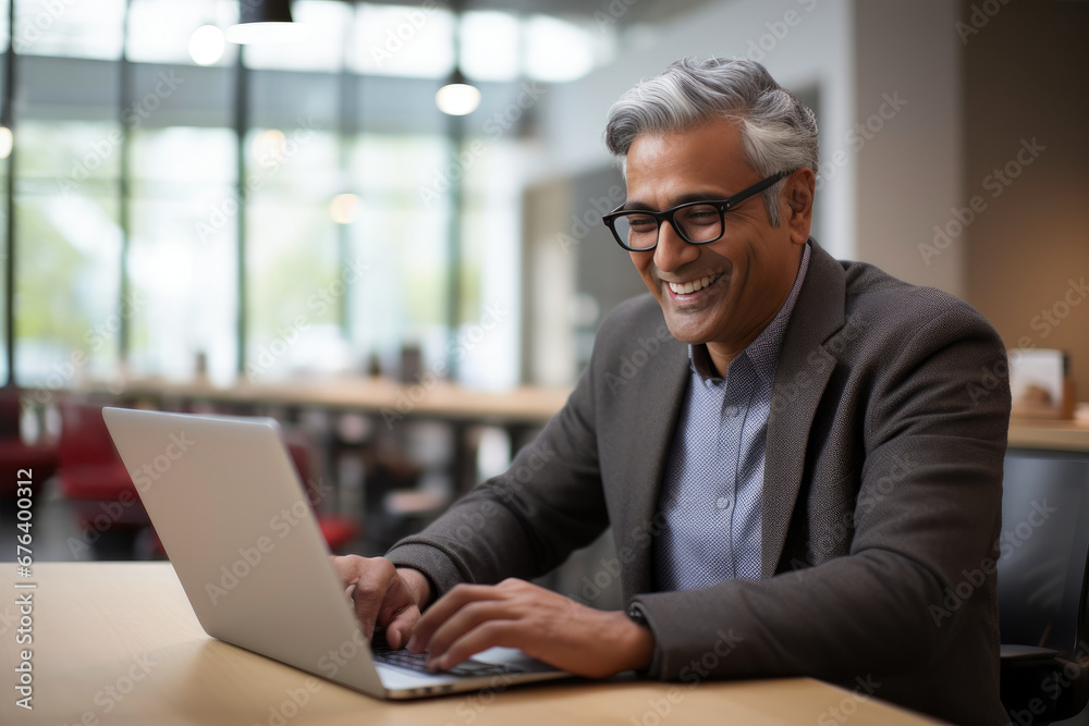 Office Productivity: Senior Businessman at Work Office Productivity: Senior Businessman at Work