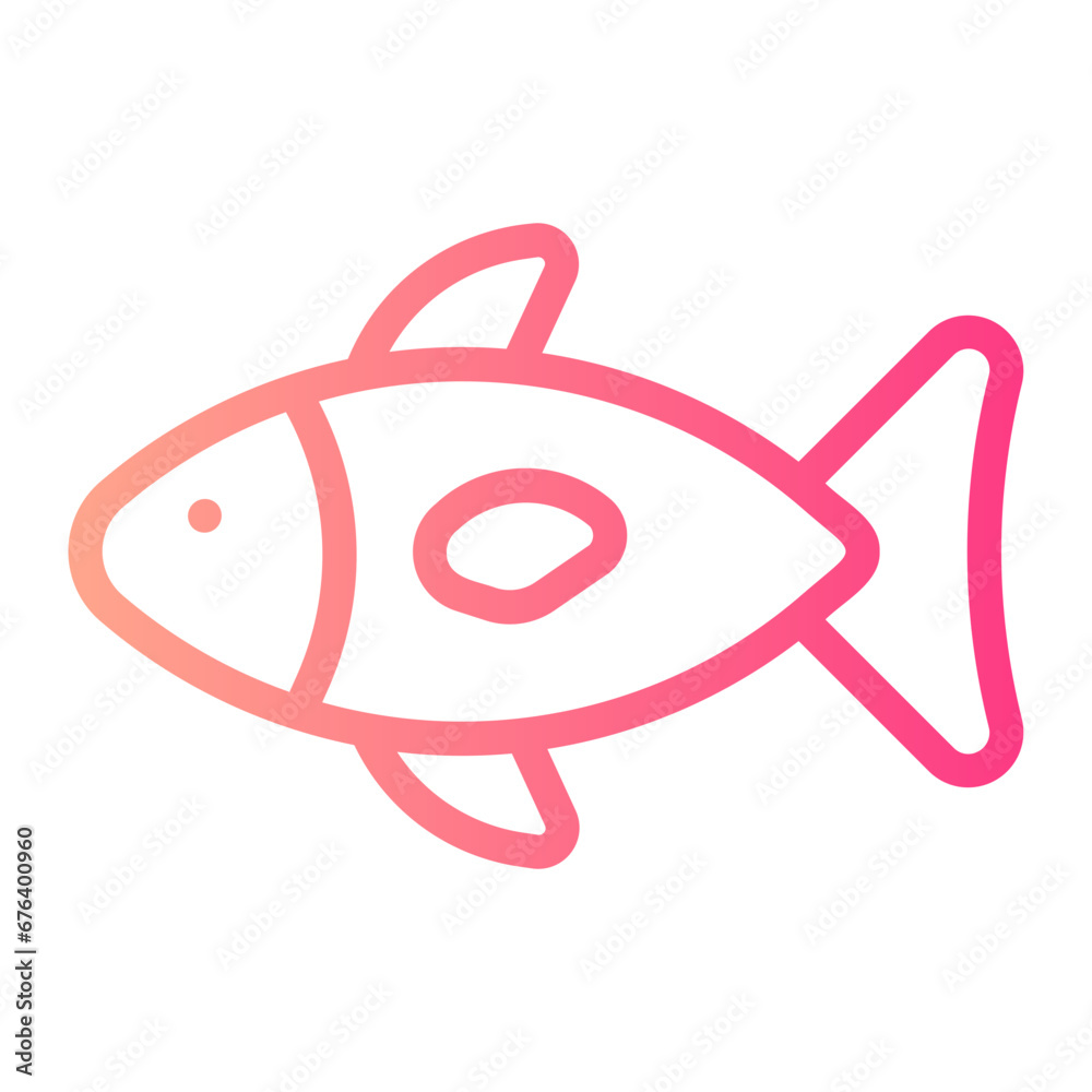 fish gradient icon fish gradient icon