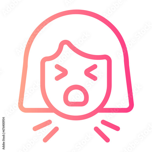 cough gradient icon