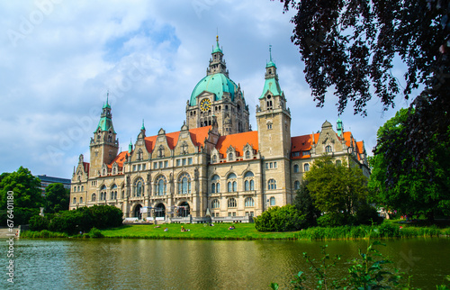 The New Town Hall or New City Hall in Hanover
