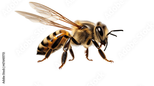 Bee isolated on transparent PNG background, Generative ai © Rajesh