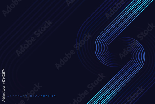 dark blue vector abstract background with glowing lines modern dynamic premium eps10 ​