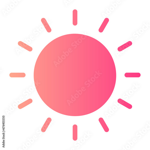 sun gradient icon