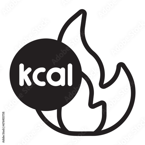calories glyph icon