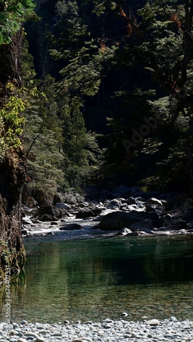  Crystal clear waters of the Blanco River Patagonia Argentina