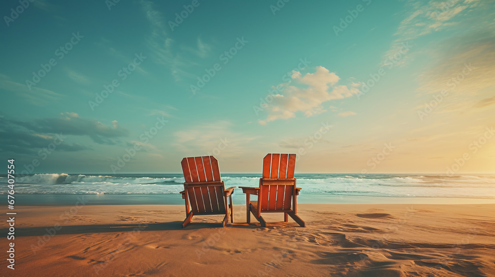 Retired-themed Background with a Relaxing Atmosphere in Presentations and Reflection.