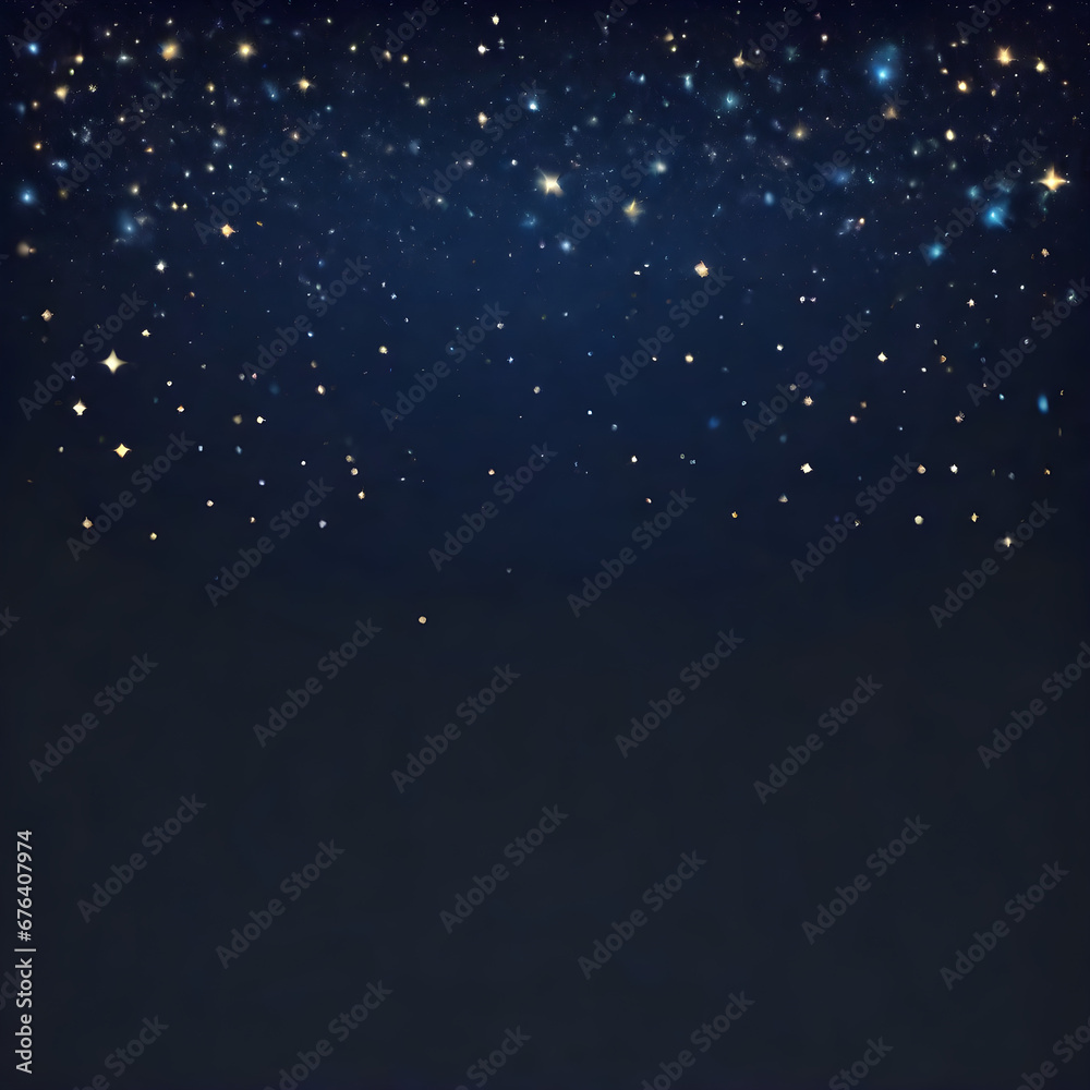 sky stars starry night dark blue background with starlight sparkles ...