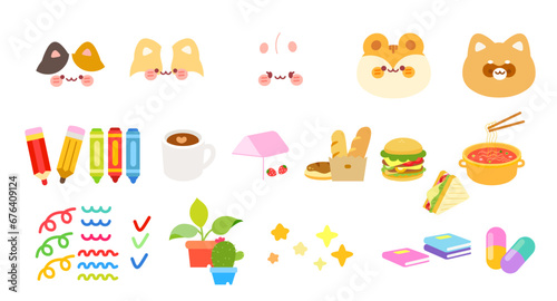 Cute character stickers