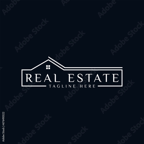 Real Estate creative logo design word mark for business and home development company