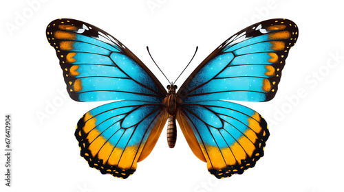 butterfly isolated on transparent PNG background  Generative ai