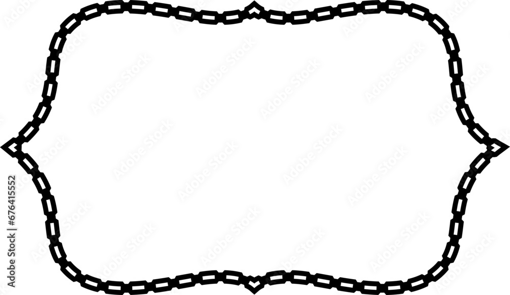 Rectangle shape Chain round frame Chain let design texture decorative vintage frames silhouette black ornamental label frames banners vector retro badges elements symbols ornate ribbon borders isolate Rectangle shape Chain round frame Chain let design texture decorative vintage frames silhouette black ornamental label frames banners vector retro badges elements symbols ornate ribbon borders isolate