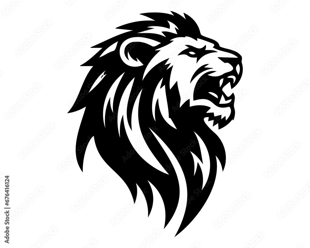 abstract; animal; defense; design; emblem; head; heraldic; king; lion; lion head; lion logo; logo; logotype; mascot; power; pride; silhouette; strenght; style; tattoo; wild; abstract; animal; defense;