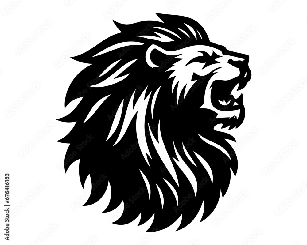 abstract; animal; defense; design; emblem; head; heraldic; king; lion; lion head; lion logo; logo; logotype; mascot; power; pride; silhouette; strenght; style; tattoo; wild; abstract; animal; defense;