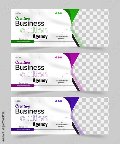 Creative Business Facebook Cover Design, Business promotion Facebook cover or social media cover template , Modern layout white background and blue abstract shapes , Corporate business social media 