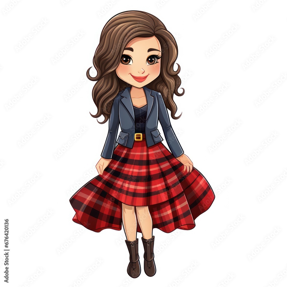 Tartan Scotland traditional clothing icon
Tartan Scotland traditional clothing icon
