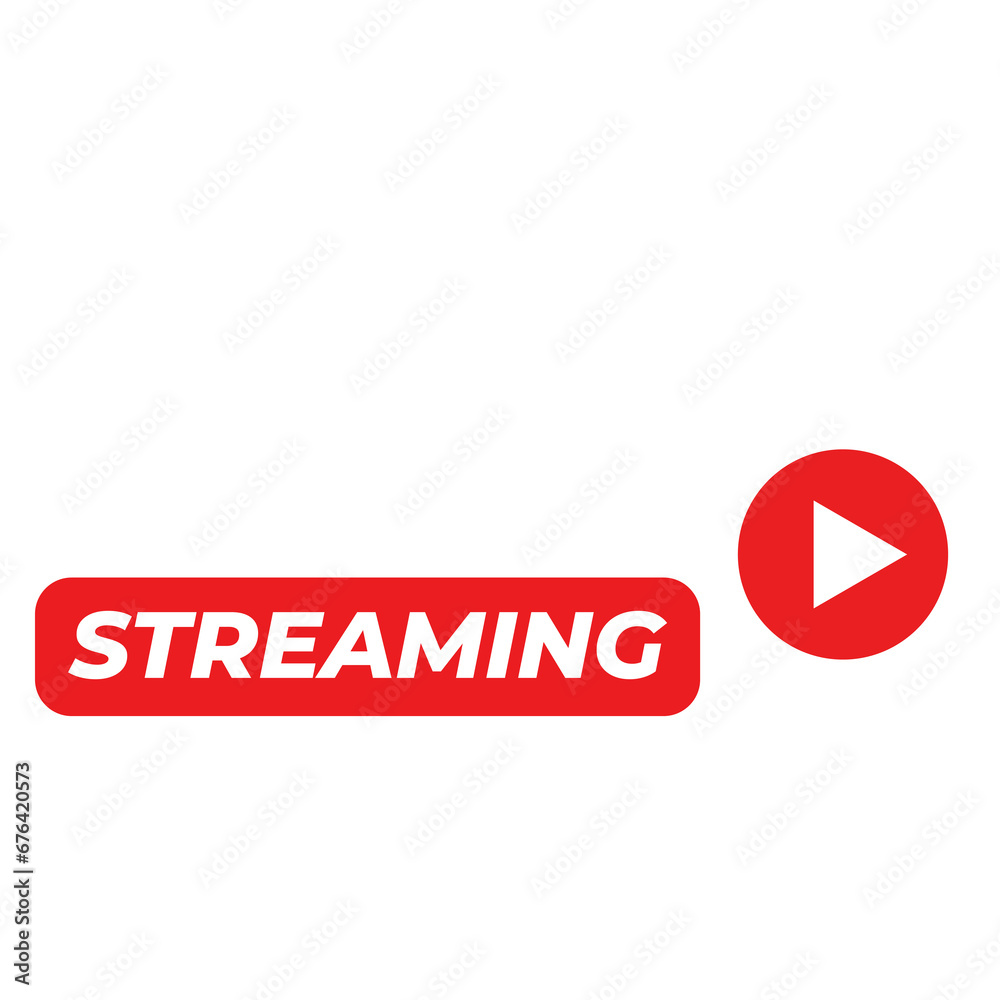 Live Streaming Logo Design on a Transparent Background Live Streaming Logo Design on a Transparent Background