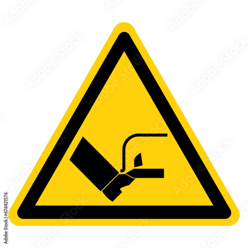 Cut Hazard Foot Symbol Sign, Vector Illustration, Isolate On White Background Label .EPS10