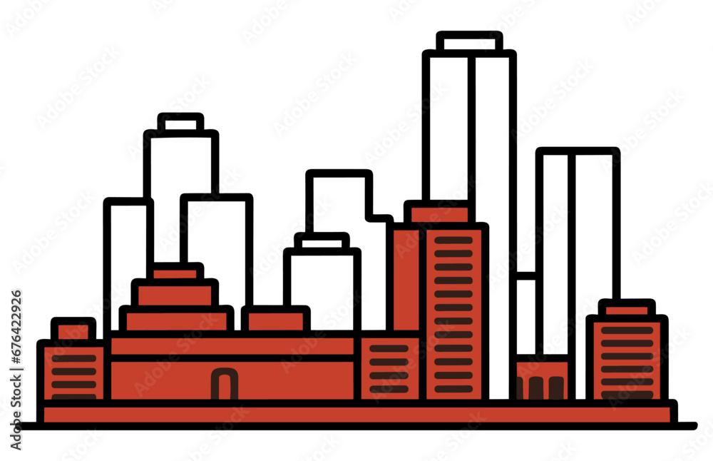 Houston City Skyline Vector Illustration Houston Skyline City Outline houston-city-skyline-vector-illustration-houston-skyline-city-outline