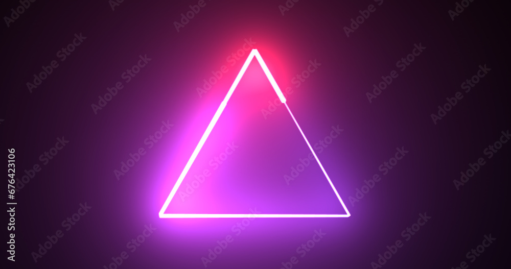 Neon glowing triangle loop background motion graphic fast futuristic technology bg. Seamless 3d render stylish trendy neon triangle. Concert meeting slideshow background.Illustration. Neon glowing triangle loop background motion graphic fast futuristic technology bg. Seamless 3d render stylish trendy neon triangle. Concert meeting slideshow background.Illustration.