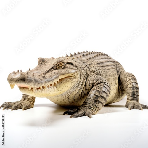 crocodile isolated on white background © Thibaut Design Prod.