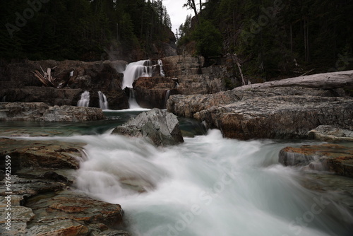 Middle Myra Falls in Strathcona Provincial Park (Vancouver Island), Canada photo