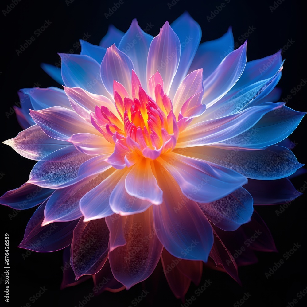 A sensual flower all petals are like folded out A sensual flower all petals are like folded out