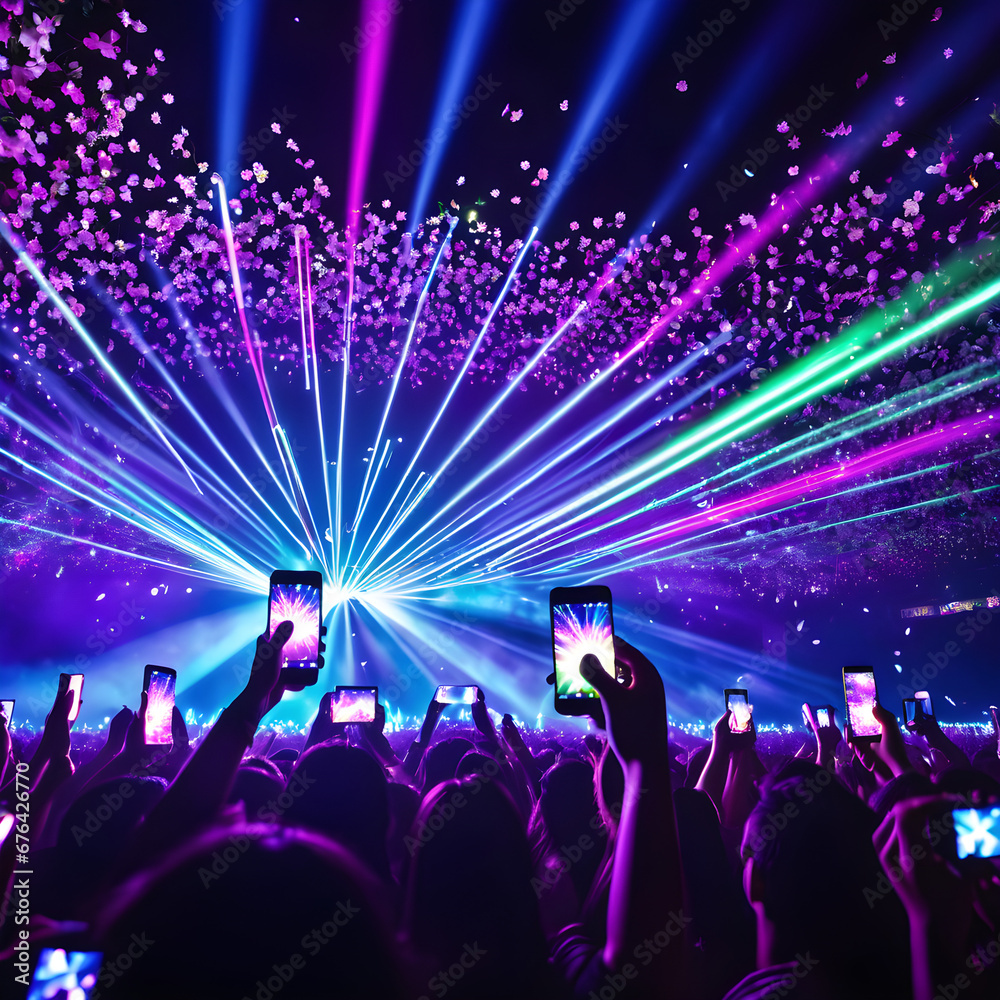 Euphoria Unleashed: Capturing the Dynamic Energy of K-Pop Concerts and the Enthusiastic Fan Experience. generative AI
