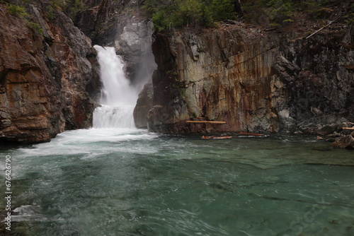upper Myra Falls in Strathcona Provincial Park  Vancouver Island   Canada