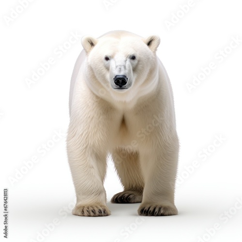 polar bear isolated on white